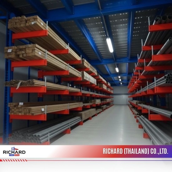 ชั้นวางสินค้าขนาดยาวพิเศษ (Cantilever Rack)
