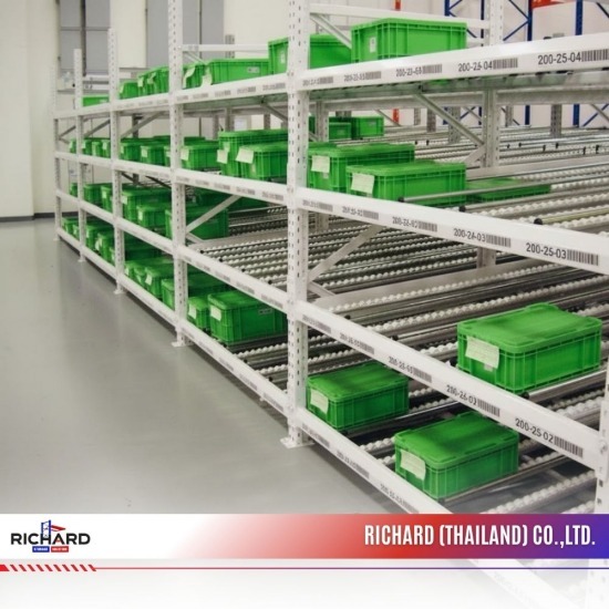 ชั้นวางระบบลูกกลิ้ง Pick Flow Rack & Pallet Flow - ผลิตและออกแบบชั้นวางสินค้าอุตสาหกรรม - ริชาร์ด